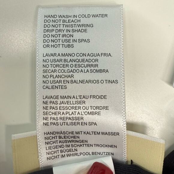 NWT | Michael Kors | Ruched Cross-Back One-Piece Swimsuit | Black | Size 4 - Picture 12 of 16